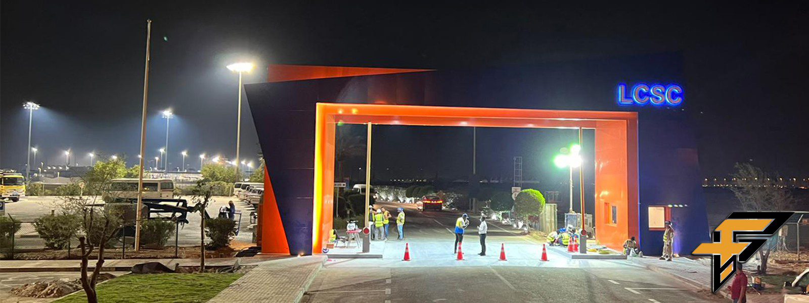 LUSAIL MAIN ENTRANCE GATE ACP CLADDING WORK 