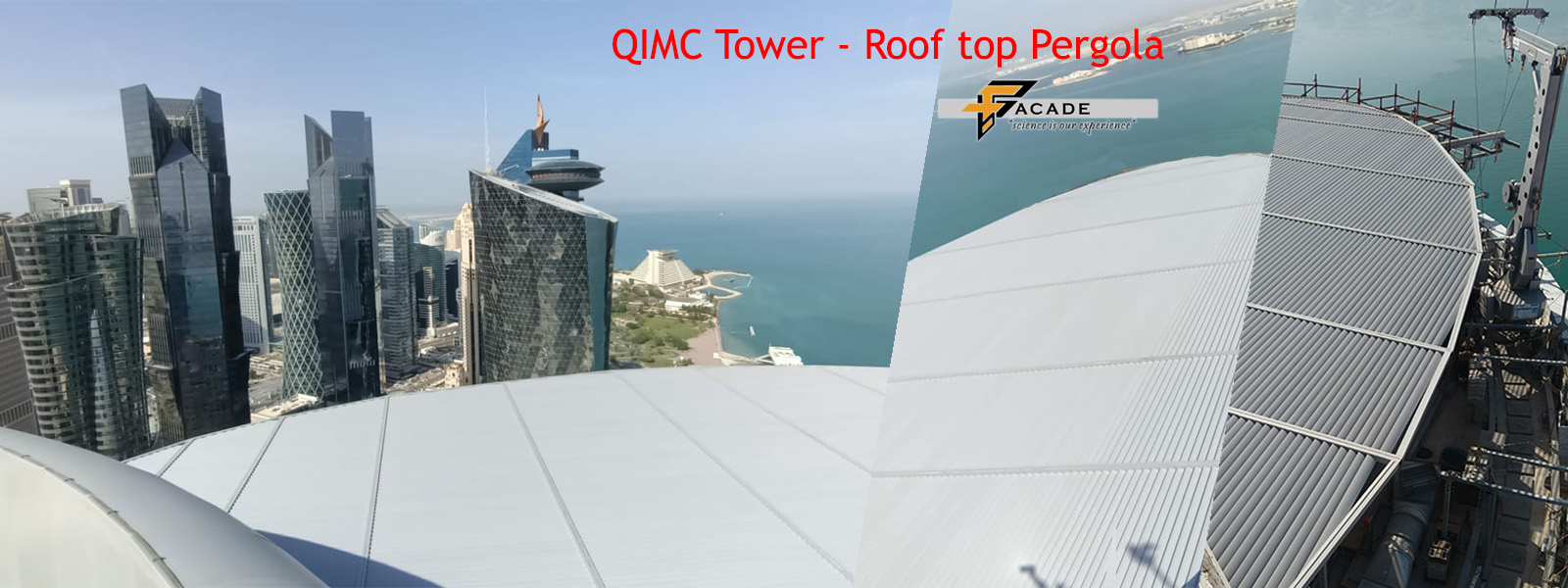 QIMC TOWER ROOF TOP PERGOLA COMPLETED PROJECT