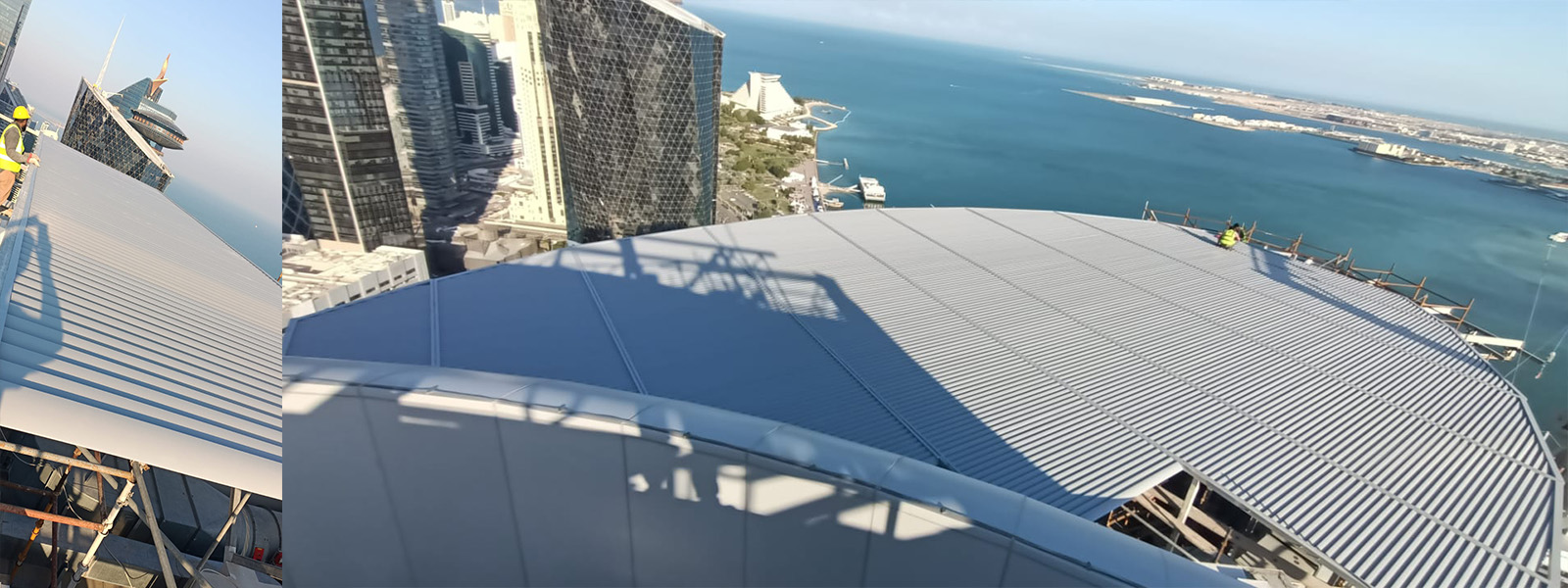 QIMC TOWER ROOF TOP PERGOLA COMPLETED PROJECT