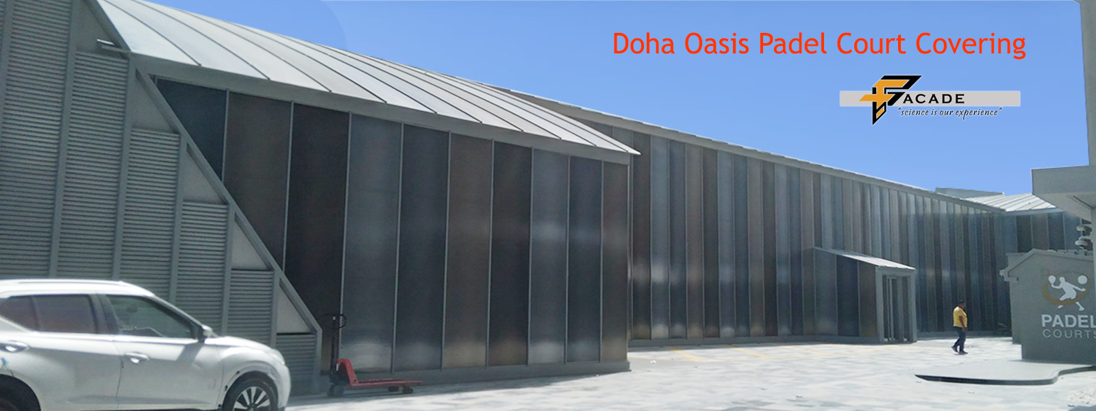 DOHA OASIS PADEL COURT COVERING COMPLETED PROJECT